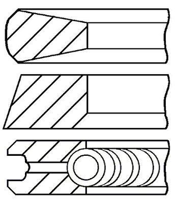 Kolvringar - Kolvringsats FAI AUTOPARTS PR25-000