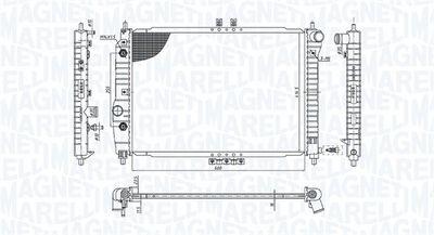 Kylare - Kylare, motorkylning MAGNETI MARELLI 350213197400