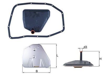 Automatväxellådefilter - Hydraulikfilter, automatväxel KNECHT HX 233D