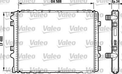 Kylare - Kylare, motorkylning VALEO 732570