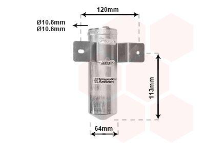 Torkfilter - Torkare,m klimatanläggning VAN WEZEL 0200D039