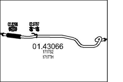 Avgasrör - Avgasrör MTS 01.43066