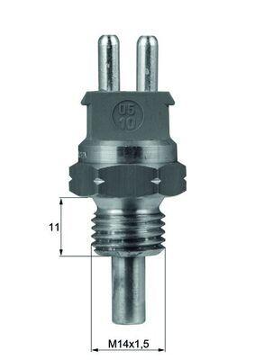 Kylvätsketemperatursensor - Sensor, kylmedelstemperatur MAHLE TSE 2