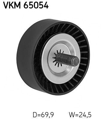 Styrning/kugghjul, v-ribbrem - Styrrulle, flerspårsrem SKF VKM 65054