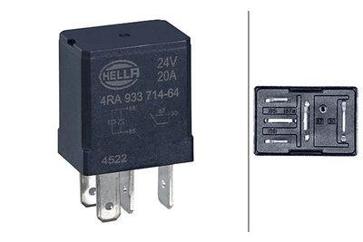 Multifunktionellt relä - Relä, huvudström HELLA 4RA 933 714-641