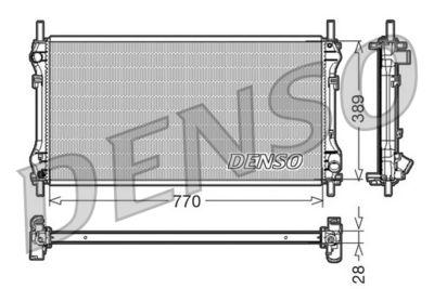 Kylare - Kylare, motorkylning DENSO DRM10104