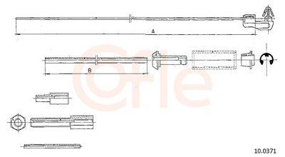 Spjällkabel - Gasvajer COFLE 92.10.0371