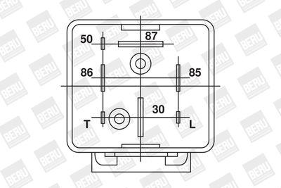 Styrdon, glödstiftsystem - Relä, glödstiftssystem BORGWARNER (BERU) GR001