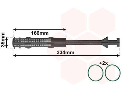 Torkfilter - Torkare,m klimatanläggning VAN WEZEL 0600D279