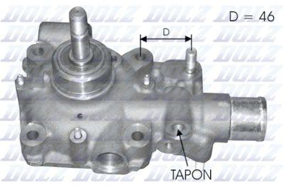 Vattenpump - Vattenpump, motorkylning DOLZ B121