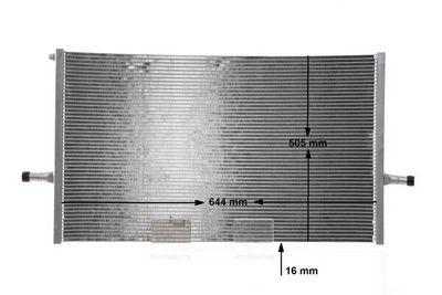 Intercooler - Lågtemperaturkylare, laddluftkylare MAHLE CIR 27 000S