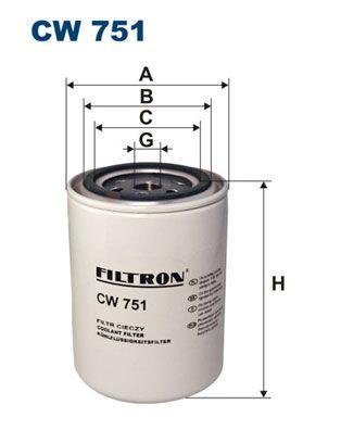 Kylvätskefilter - Kylmedelsfilter FILTRON CW 751