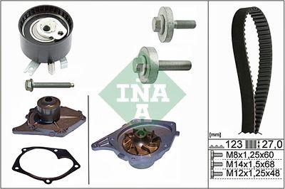 Vattenpump + kamremssats - Vattenpump + kuggremssats INA 530 0197 30