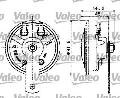 Tuta / signalhorn - Ljudsignal VALEO 479165