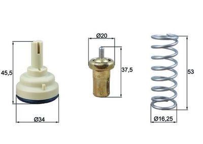 Termostat - Termostat, kylmedel MAHLE TX 181 105D