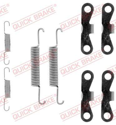 Handbroms delar - Tillbehörssats, bromsbackar, parkeringsbroms QUICK BRAKE 105-0720