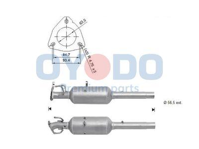 Dieselpartikelfilter - Sot-/partikelfilter, avgassystem OYODO 20N0139-OYO