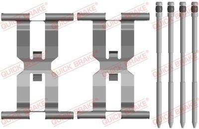 Bromssystem tillbehör - Tillbehörssats, skivbromsbelägg QUICK BRAKE 109-0143