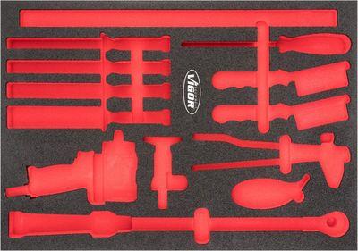 Verktygslådor - Skuminlägg, sortimentlåda VIGOR V6812-L