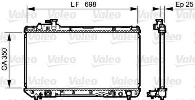 Kylare - Kylare, motorkylning VALEO 734466