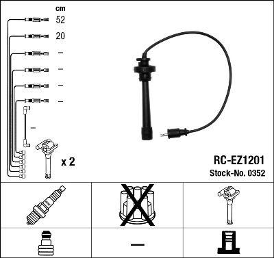 Tändkabel - Tändkabelsats NGK 0352