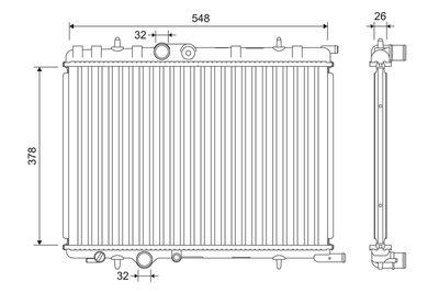 Kylare - Kylare, motorkylning VALEO 701190