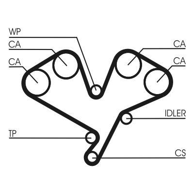 Kamrem - Kuggrem CONTINENTAL CTAM CT822