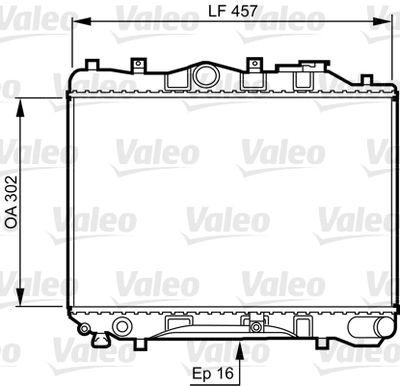 Kylare - Kylare, motorkylning VALEO 730436