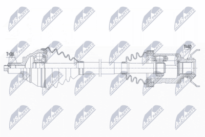 Drivaxel - Drivaxel NTY NPW-VW-183