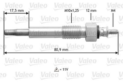 Glödstift - Glödstift VALEO 345160