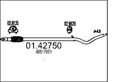 Avgasrör - Avgasrör MTS 01.42750