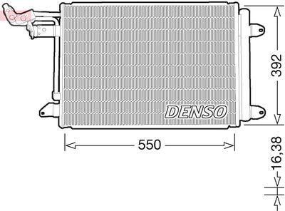 Kondensor - Kondensor, klimatanläggning DENSO DCN32032