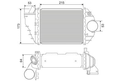 Intercooler - Laddluftkylare VALEO 818827