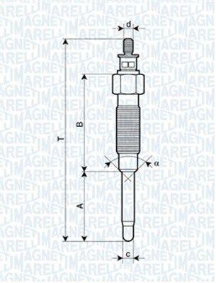 Glödstift - Glödstift MAGNETI MARELLI 062900069304