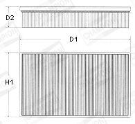 Luftfilter - Luftfilter CHAMPION U552/606