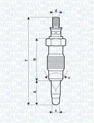 Glödstift - Glödstift MAGNETI MARELLI 062900008304