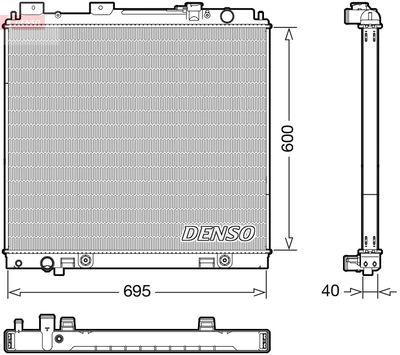 Kylare - Kylare, motorkylning DENSO DRM46068