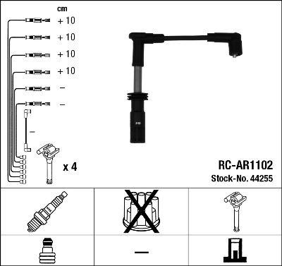 Tändkabel - Tändkabelsats NGK 44255