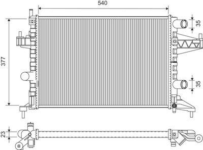 Kylare - Kylare, motorkylning VALEO 732826