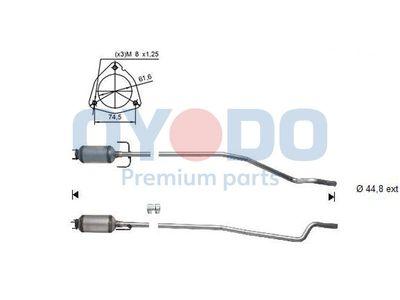 Dieselpartikelfilter - Sot-/partikelfilter, avgassystem OYODO 20N0043-OYO