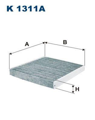 Pollenfilter - Filter, kupéventilation FILTRON K 1311A