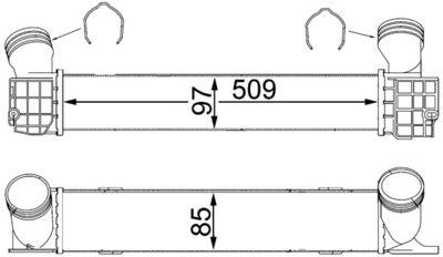 Intercooler - Laddluftkylare MAHLE CI 146 000S