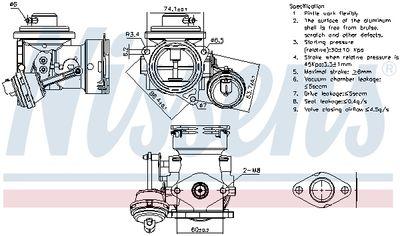 EGR-ventil - Agr-Ventil NISSENS 98299