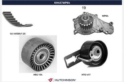 Vattenpump + kamremssats - Vattenpump + kuggremssats HUTCHINSON KH 457WP64