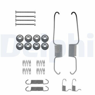 Bromstrummedelar - Tillbehörssats, bromsbackar DELPHI LY1185