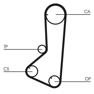 Kamremssats - Tand/styrremssats CONTINENTAL CTAM CT839K1