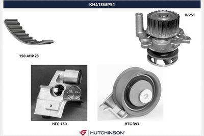 Vattenpump + kamremssats - Vattenpump + kuggremssats HUTCHINSON KH 418WP51