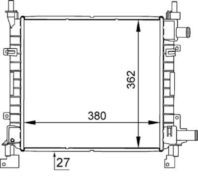 Kylare - Kylare, motorkylning MAHLE CR 626 000S