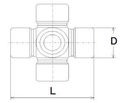 Drivaxelkoppling - Led, kardanaxel LÖBRO U 125