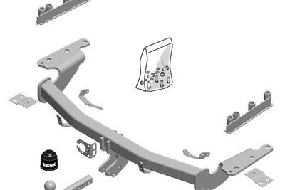 Dragkrokar och kablagekit - Släpfordonstillkoppling BRINK 596700